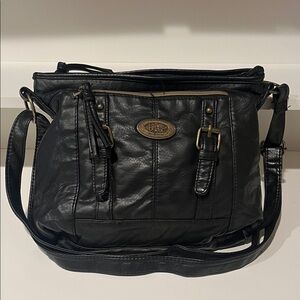 Black Leather Shoulder Bag
